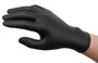 Exam Gloves, Nitrile, PF, Textured Fingers, Black, Small, 100/bx, 10 bx/cs