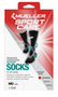 GRAD COMP SOCKS RECOVERY BLK PR MD 15-20 mmHg