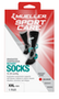 GRAD COMP SOCKS RECOVERY BLK PR XXL 15-20 mmHg