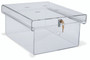 CLEAR ACRYLIC REFRIGERATOR LOCK BOX (Multiple Size & Lock Options Available)