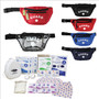 Hip Pack with Mesh Drain, GUARD Logo, First Aid Supply Pack, Clear