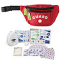 Premium Hip Pack with First Aid Supply Pack, Red