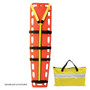 Reflective 10 Point Straps are a favorite among EMS Fire Rescue  professionals for their functionality. Easy to use single piece straps are made of heavy duty nylon and fasten with hook and loop straps. Comes with a highly visible carrying case for easy storage. The reflective strips along the middle of the straps great for use in dark areas. Board Back
