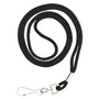 Premium Rope Lanyard, Black