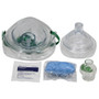 CPR Mask Adult & Child Combo with Gloves & Wipe in Hard Case with 1-Color Custom Logo