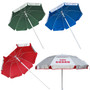 5.5' Wind Umbrella with LIFE GUARD Logo, Silver /Red