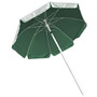 5.5' Wind Umbrella, Silver / Pine Green