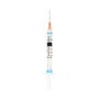 Syringe Hypodermic with Needle Retractable Safety 3cc 25G x 1in, BX/100EA