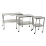 SS Instrument Table with Shelf 24W x 30L x 34 H