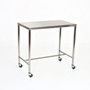 SS Instrument Table with H-Brace 24 W x 48 L x 34 H