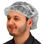 24" Polypropylene Bouffant Cap, White, 100/PG, 1000/CS