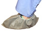 Microporous Shoe Cover, Elastic Ankles, Non-Skid, 2X, Grey, 200 pair/CS