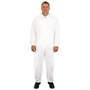 40G Coverall, Polypro, Elastic Wrists/Ankles, White, 3X, 25/CS