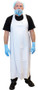 8 Mil 35inX45in White Die Cut Vinyl Apron, 6 DZ/CS