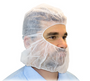 Hood and Beard Cover white 100/bg 10bg/CS