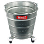 Galvanized Steel Oval Bucket and Wringer with 2 in. Casters 26 qt. Galvanized Steel, 1 per Case