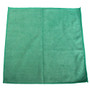 Premium Weight Microfiber Cloth 16 in. x 16 in. Green, 12 per Pack, 3 Packs per Case