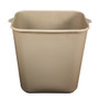 Plastic Soft-Sided Wastebasket 28 qt. Beige, 12 per Case