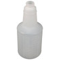 Plastic Bottle with Graduations 24 oz. Natural, 96 per Case