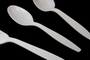 Heavy Weight Polystyrene Individually Wrapped Tea Spoon, White, 4/250
