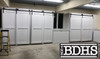 3 sets of Single Track Double Door By-passing  system for bypassing doors in a garage