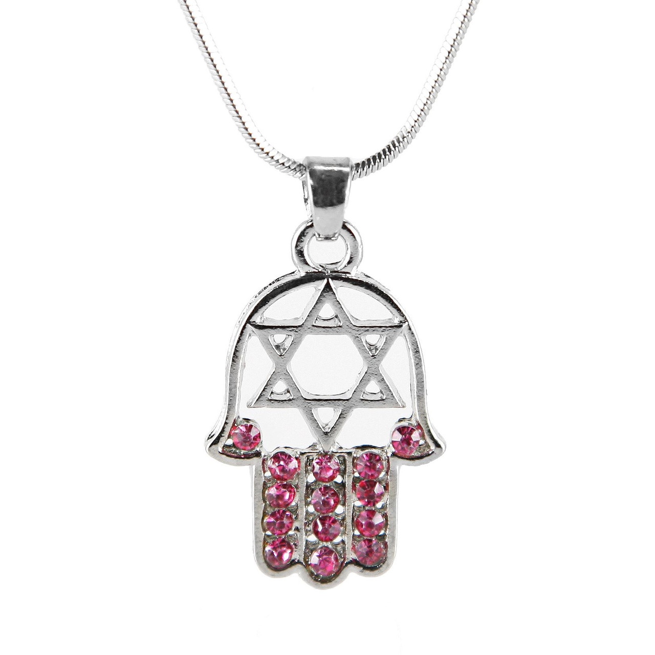 1 Hamsa Star Of David Necklace Evil Eye Hand Lucky Charm Chain Fatima  Protection, Variable, Metal : Amazon.ca: Clothing, Shoes & Accessories