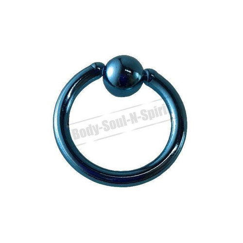 Sky Hoop 8mm BSR Body Piercing Ball Nose Ring Lip Cartilage Ear 316L Steel