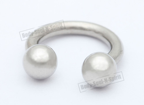 Lip round Barbell Circular Silver color Horseshoe EAR EYE Ring NIPPLE Omega Jewelry
