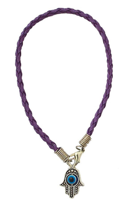 1 Hamsa Hand Purple String Evil Eye Lucky Spiritual Bracelets Success Protection