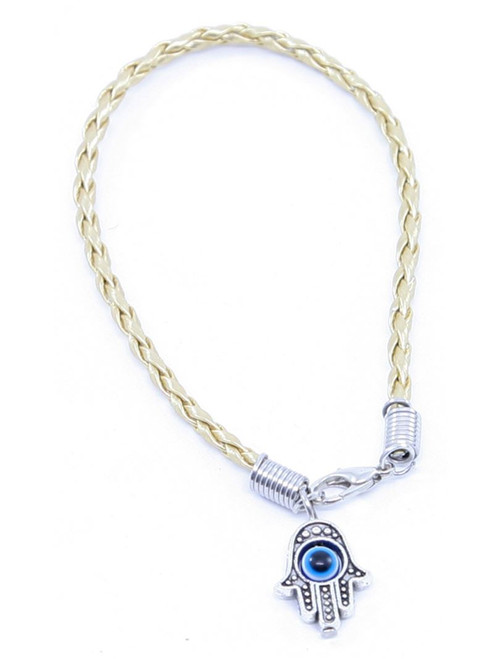 1 Hamsa Hand White String Evil Eye Lucky Spiritual Bracelets Success Protection