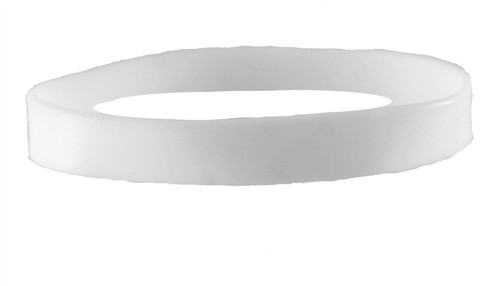 White blank Silicone Wristband powerful Rubber Bracelet good karma Bangle gift