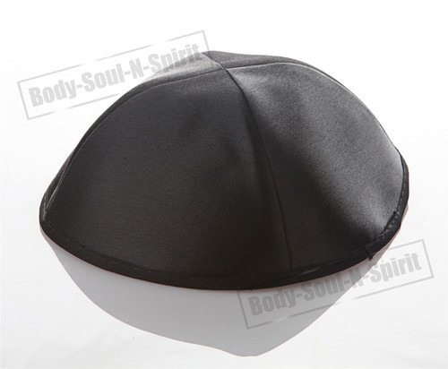 Black Satin Kippah Yarmulke Tribal Jewish Yamaka Kippa Israel Hat Covering Cap