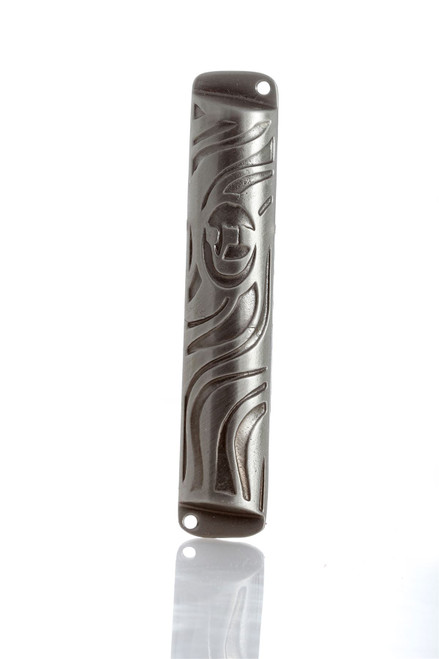 Pewter plated Mezuzah Case 7cm Judaica Jewish Shaddi Artistic Design Gift Israel