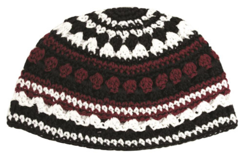 Crochet Colorful Frik cupola Hat Cap Yarmulke Knitted Tribal Jewish Yamaka Kippa