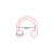 Circular Pink Horseshoe 8mm  EAR EYE Lip Barbell round Ring NIPPLE Jewelry