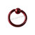 Red Hoop 7mm BSR Body Piercing Ball Nose Ring Lip Cartilage Ear 316L Steel