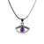 Purple Evil Eye Amulet Necklace good Charm success Protection Judaica Spiritual