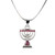 Red Jewish Yisrael Hanukkah MENORAH candelabrum Necklace Kabbalah Judaica