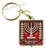 Israel MENORAH Double Sided Key Ring Chain (1pc) Judaism Pendant Israeli Gift