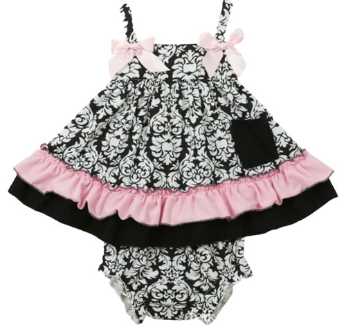 Damask Top and Botton 2 Piece Set