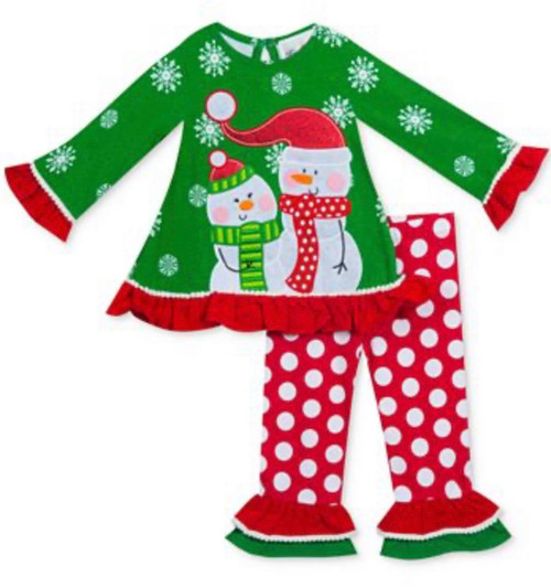 Snowman Top & Leggings Set