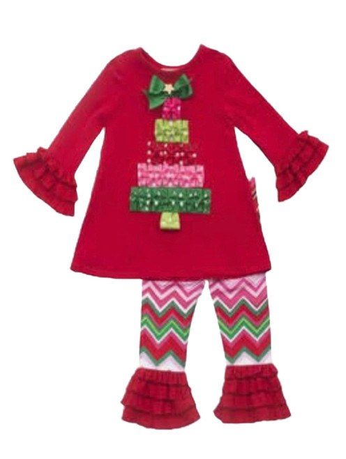 Christmas Tree Top & Leggings Set