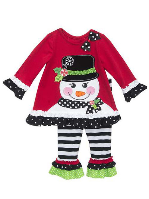 Snowman Holiday Pant Set