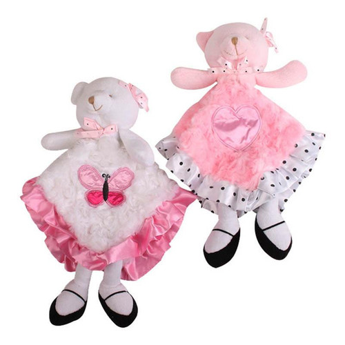 Bear Rattle Burp Cloth