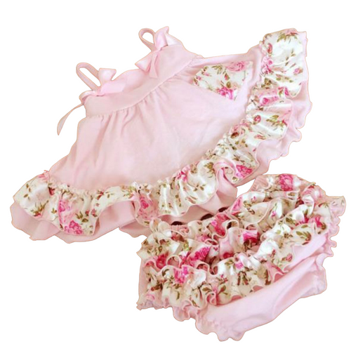 Floral Top and Bottom 2 Piece Set