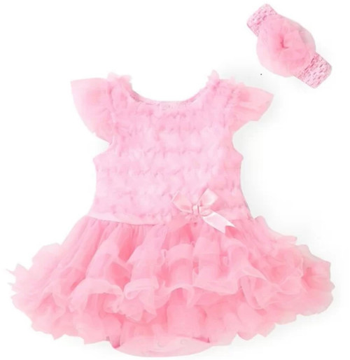 Pink Tutu Dress with Headband