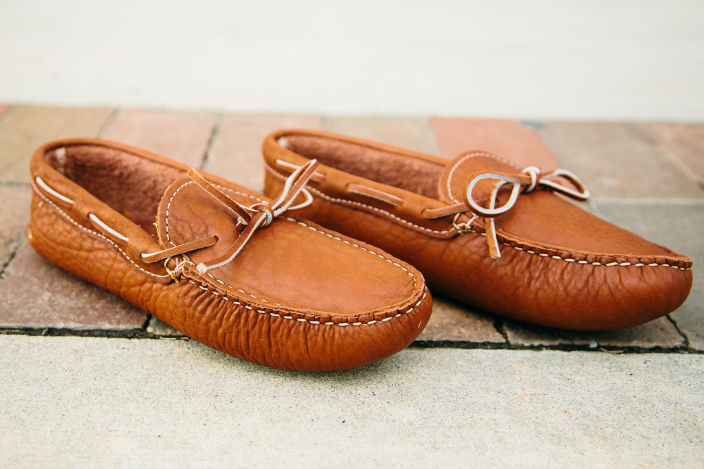 Handmade Buffalo Hide Softsole Moccasin | American Bison Unlined