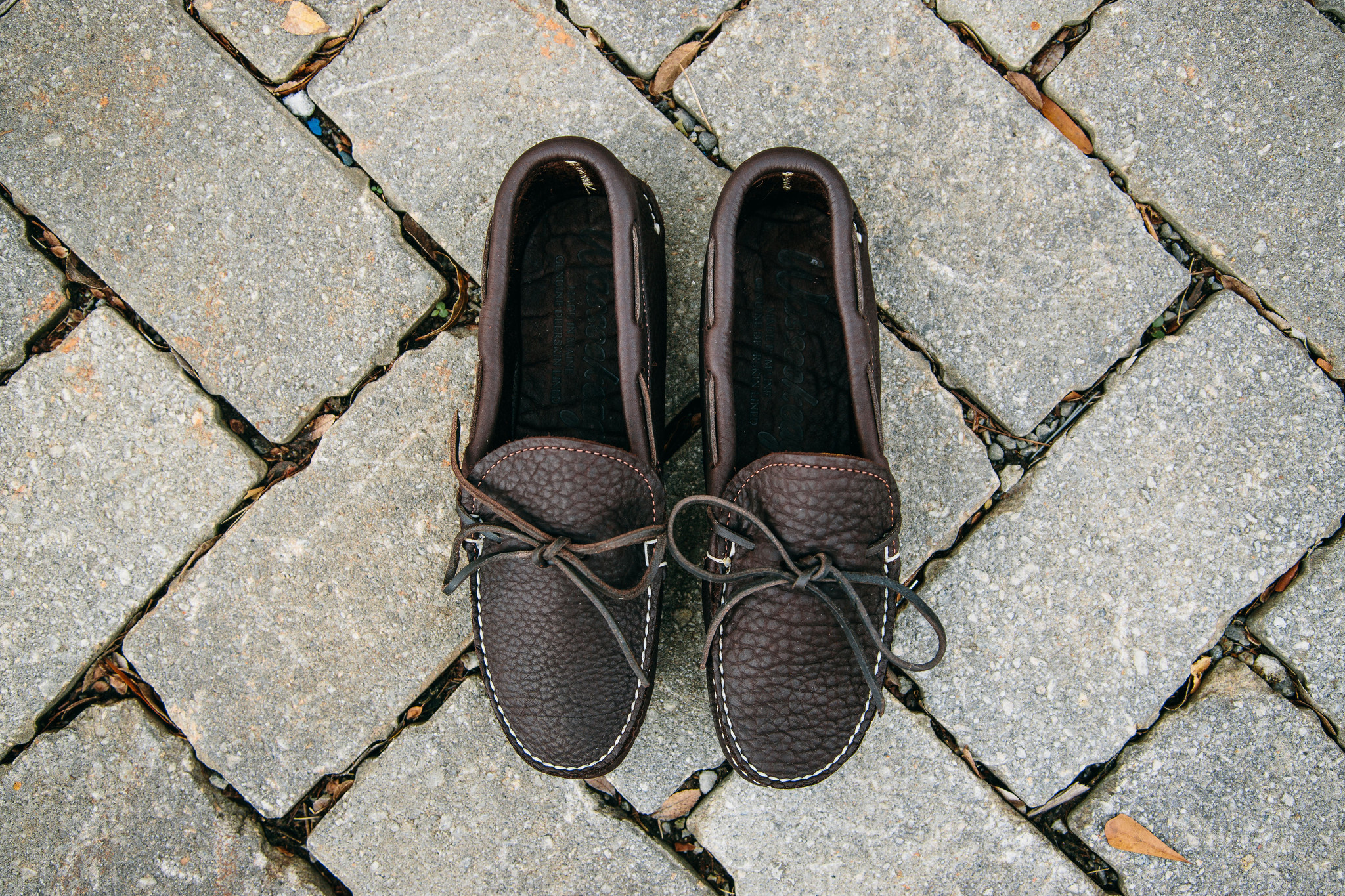 unlined moccasin slippers