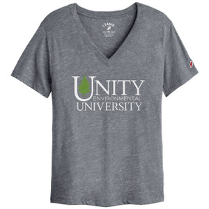 Unity Women's Boyfriend V-neck Tee, Heather Grey Unity Women's Boyfriend V-neck Tee, Heather Grey