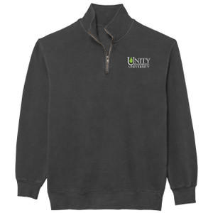 Unity Pigment Dyed Quarter-Zip Pullover, Dark Grey Unity Pigment Dyed Quarter-Zip Pullover, Dark Grey